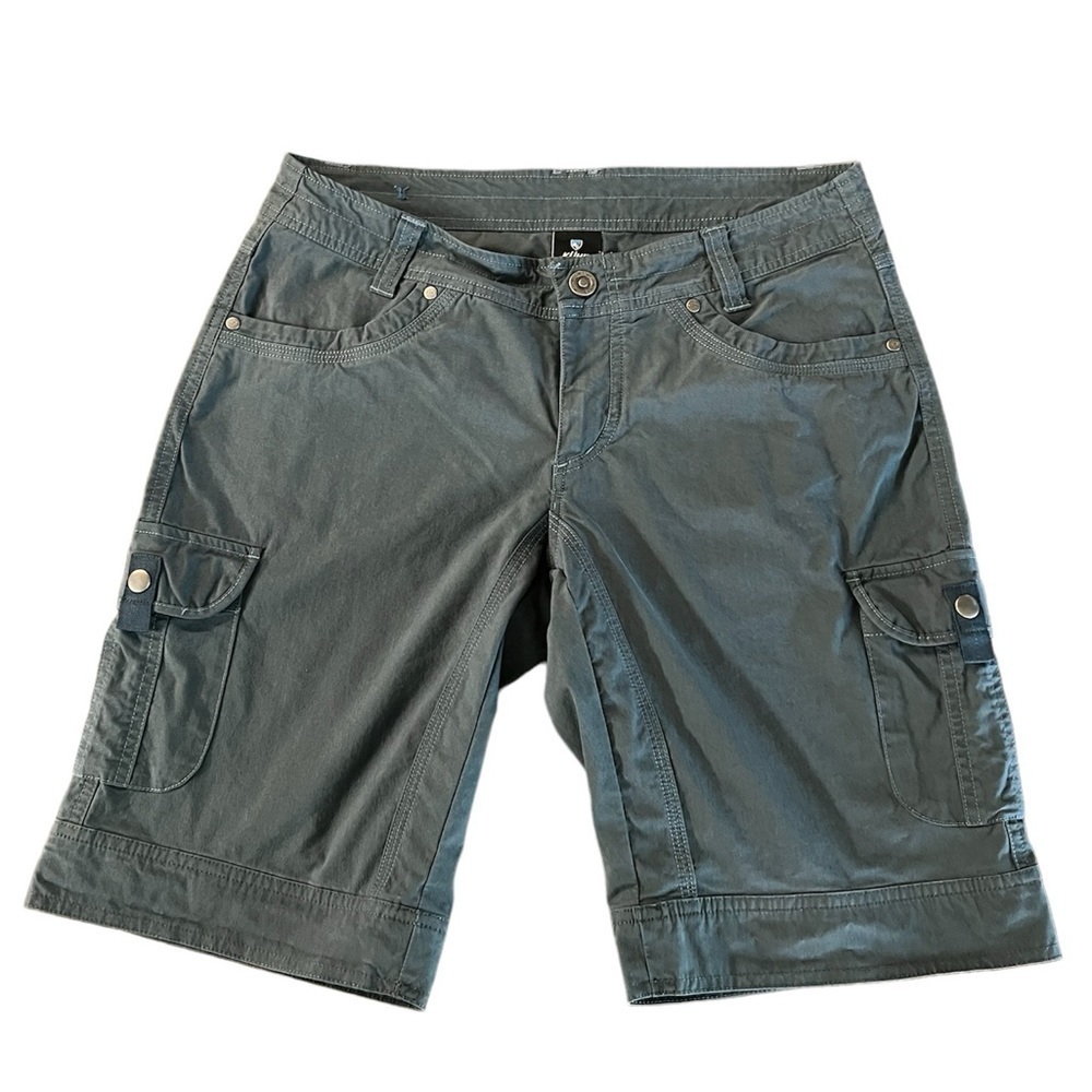KUHL WOMENS BLUE OUTDOOR HIKING SHORTS SIZE 6 10” Inseam